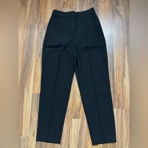 Zara Black High-Waist Tailored Trousers